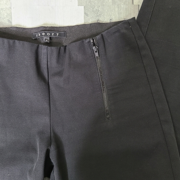 Theory Size 6 Redell Scroll Cotton Twill Skinny Pants - Picture 3 of 7